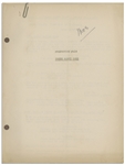 Moe Howard's 29pp. Script Dated February 1938 for The 1939 Three Stooges Film ''Three Little Sew and Sews'' -- Plus 3pp. Pages of Script Changes, Signed by Moe in Pencil -- Very Good